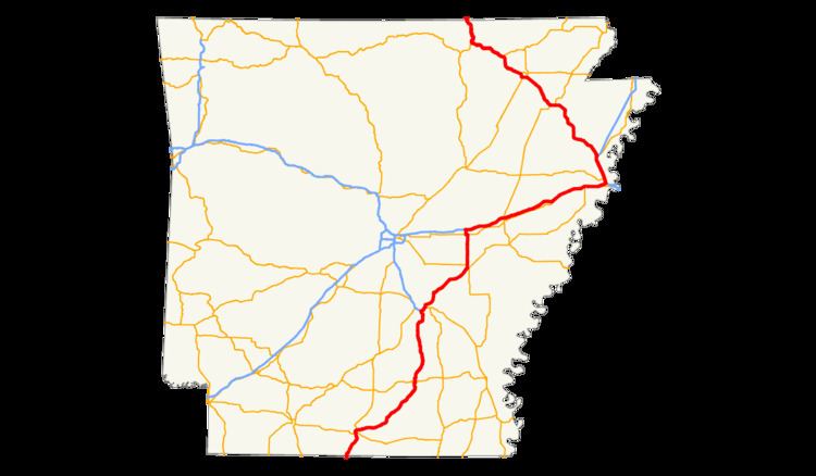 U.S. Route 63 in Arkansas