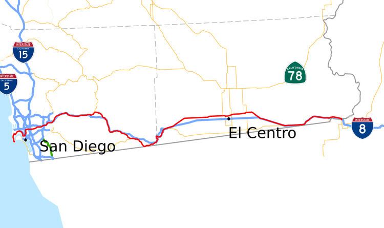 U.S. Route 80 in California