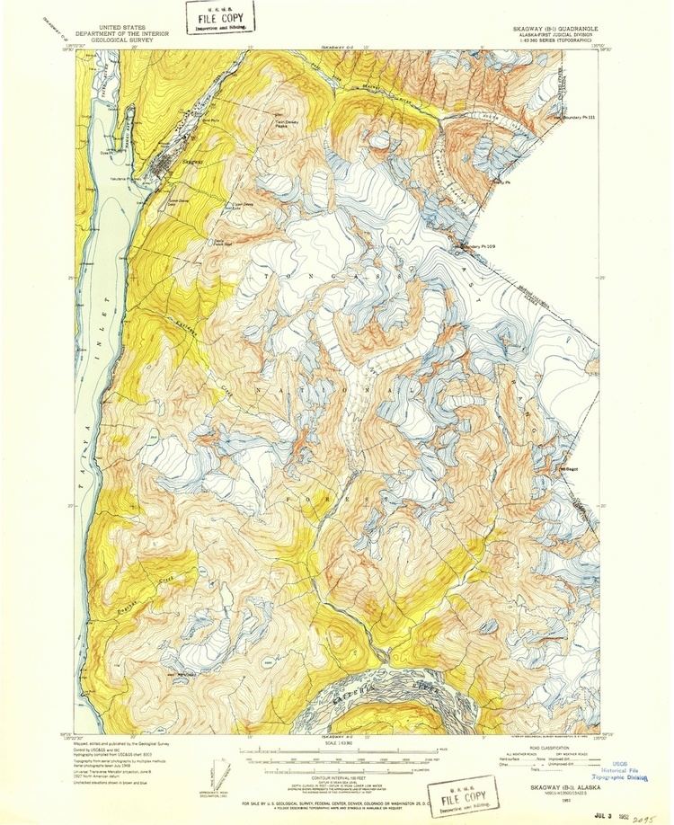USGS Historical Topographic Maps for the Juneau Icefield area