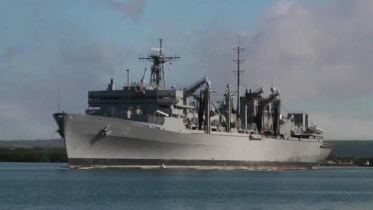 USNS Bridge (T-AOE-10) USNS Bridge TAOE10 departs Pearl Harbor during RIMPAC 2010 YouTube