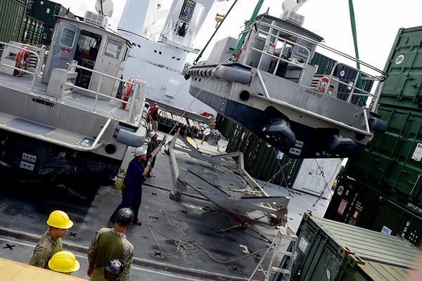 USNS Pililaau (T-AKR-304) US Navy Ship Pililaau Arrives in Vanuatu for KOA MOANA 164