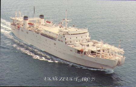 USNS Zeus (T-ARC-7) USNS Zeus TARC7 P96201 Universal Ship Cancellation Society
