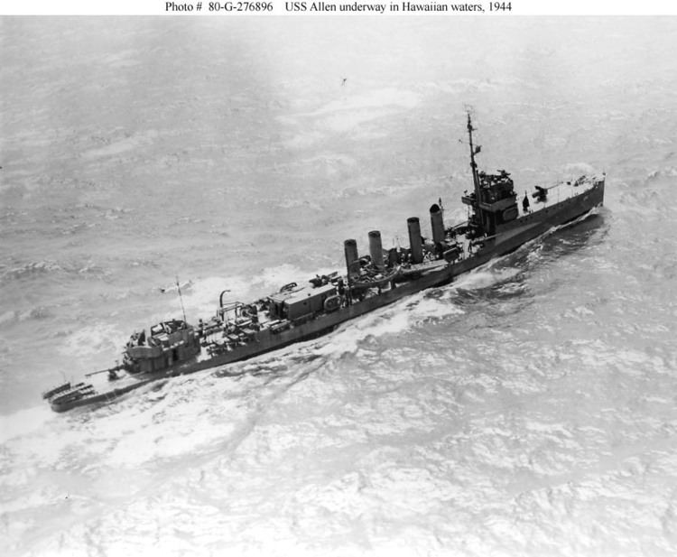 USS Allen (DD-66) USN ShipsUSS Allen Destroyer 66 later DD66