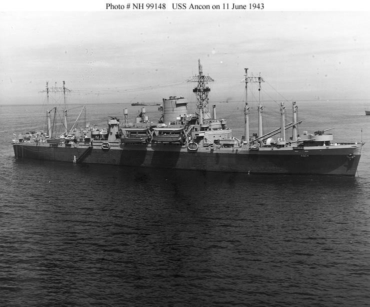 USS Ancon (AGC-4) USN ShipsUSS Ancon AP66 later AGC4