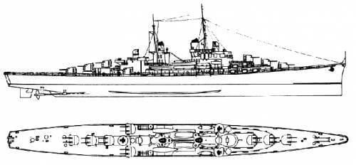 USS Atlanta (CL-51) TheBlueprintscom Vector Requests USS CL51 Atlanta 1941