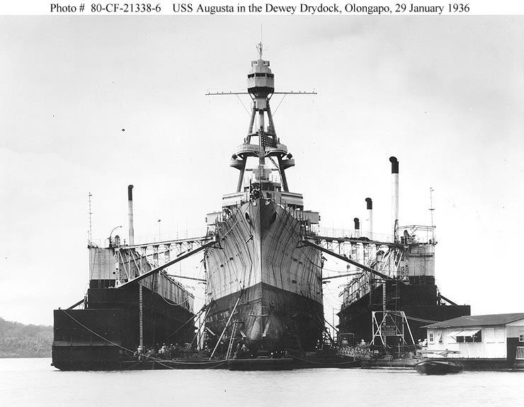 USS Augusta (CA-31) Cruiser Photo Index CLCA31 USS AUGUSTA Navsource Photographic