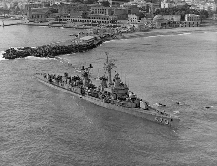 USS Bache (DD-470) FileUSS Bache DD470 aground off Rhodes Greece in 1968jpg