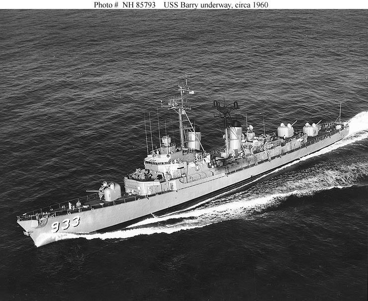 USS Barry (DD-933) USN ShipsUSS Barry DD933