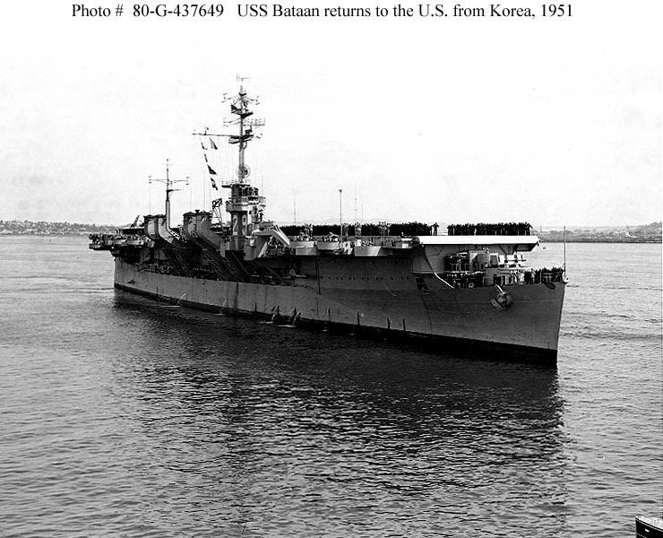 USS Bataan (CVL-29) USN ShipsUSS Bataan CVL29