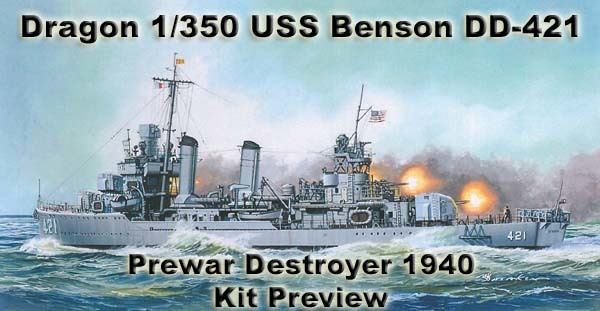 USS Benson (DD-421) USS Benson DD421 Prewar Destroyer 1940