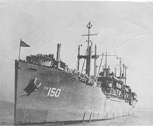USS Bergen (APA-150) httpsuploadwikimediaorgwikipediaenthumb5