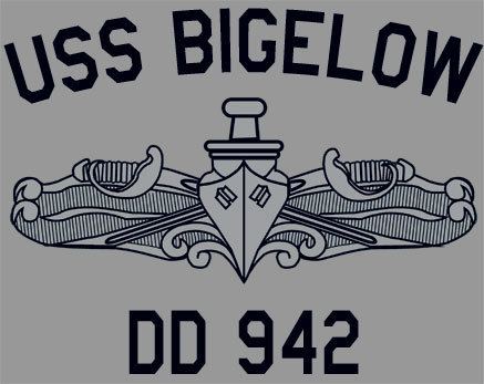 USS Bigelow US USN Navy USS Bigelow DD942 Destroyer TShirt eBay