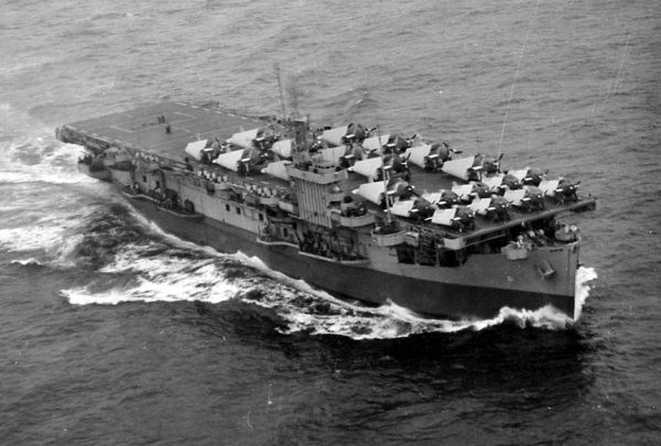 USS Block Island (CVE-21) USS Block Island CVE 21 American Escort carrier Ships hit by