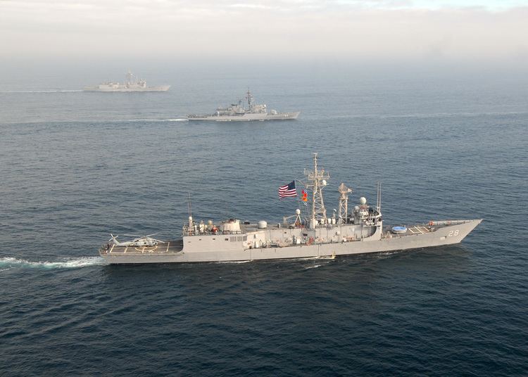 USS Boone (FFG-28) FileUS Navy 110629NZI300042 USS Thach FFG 43 front BAP