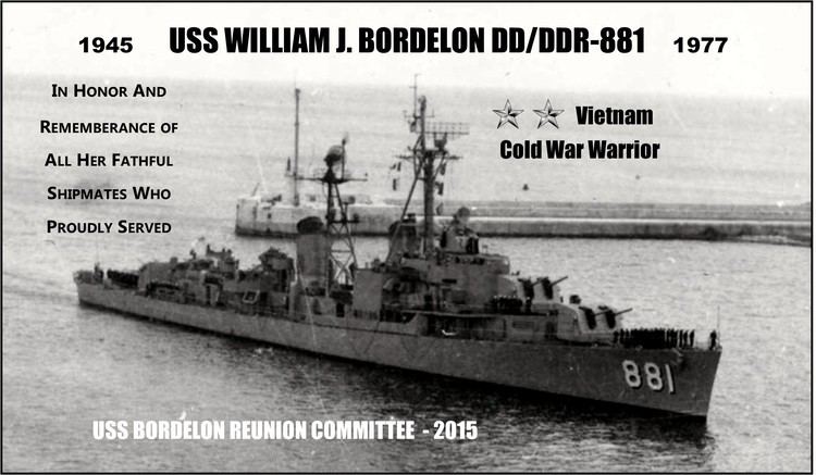 USS Bordelon Bordelon Memorial Plaque