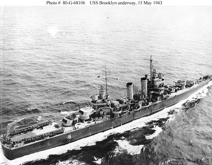 USS Brooklyn (CL-40) Cruiser Photo Index CL40 USS BROOKLYN Navsource Photographic