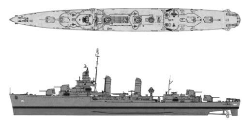USS Buchanan (DD-484) TheBlueprintscom Blueprints gt Ships gt Destroyers US gt USS DD
