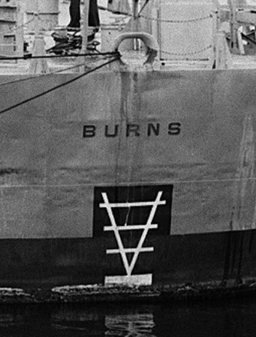 USS Burns (DD-588) Ship Identification