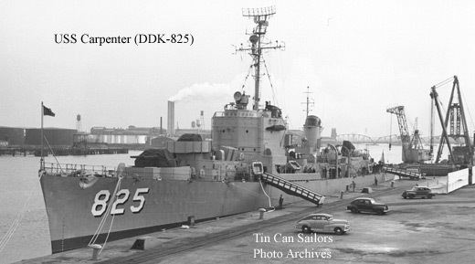 USS Carpenter (DD-825) Tin Can Sailors The National Association of Destroyer Veterans