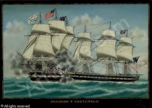 USS Chesapeake (1799) The action between HMS Shannon and the USS Chesapeake 1st
