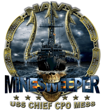 USS Chief (MCM-14) USS Chief MCM14 Minesweeper Chiefs Mess Shirt
