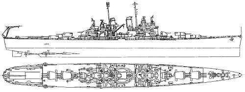 USS Cleveland (CL-55) TheBlueprintscom Blueprints gt Ships gt Cruisers US gt USS CL55