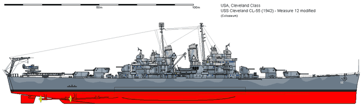 world of warships - uss cleveland cl-55