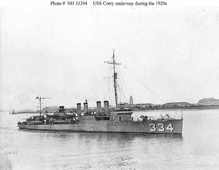 USS Corry (DD-334) USS Corry DD 334 Mapionet