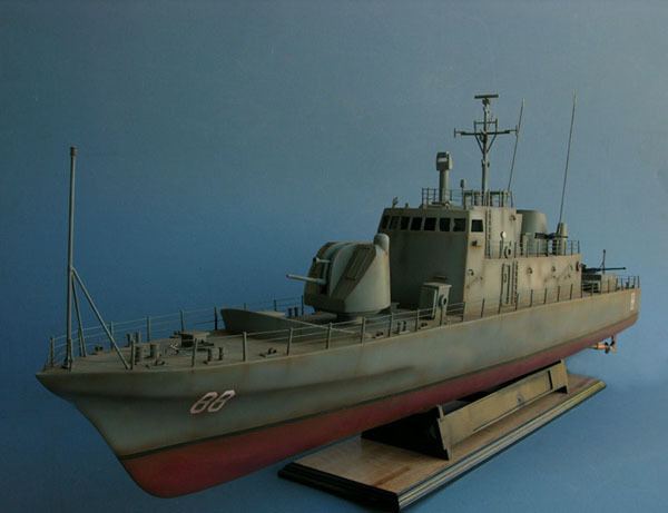 USS Crockett (PG-88) USS Crockett PG88 ship model