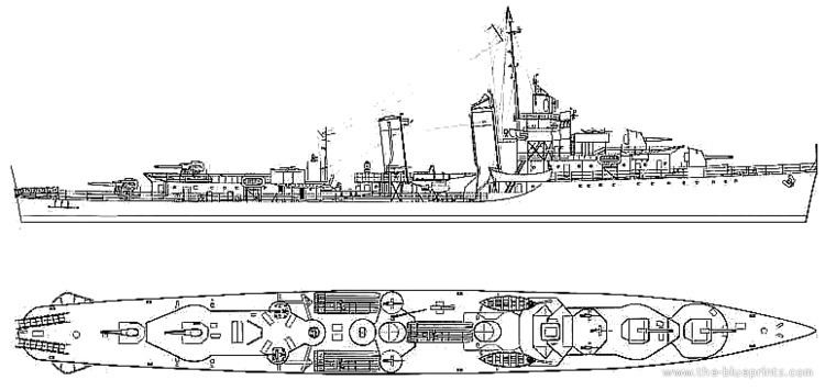 USS Cushing (DD-376) TheBlueprintscom Blueprints gt Ships gt Destroyers US gt USS DD
