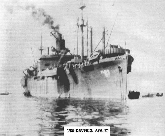 USS Dauphin (APA-97) wwwnavsourceorgarchives1003100309701jpg