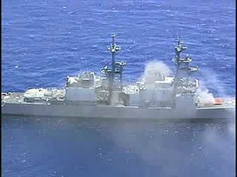 USS David R. Ray exUSS David R Ray after being shot YouTube