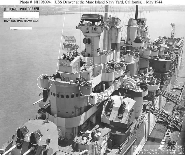 USS Denver (CL-58) USN ShipsUSS Denver CL58