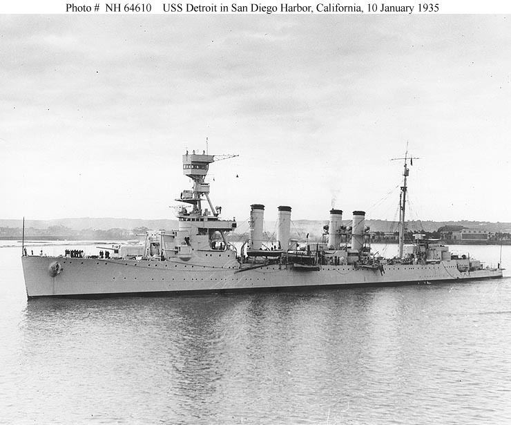 USS Detroit (CL-8) USN ShipsUSS Detroit CL8