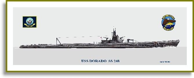 USS Dorado (SS-248) USS Dorado SS248 Print Submarines AF PriorServicecom