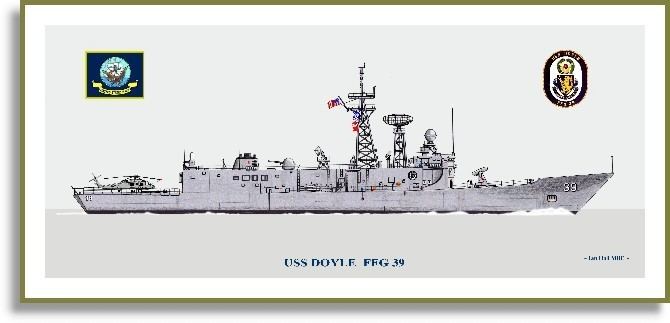 USS Doyle (FFG-39) USS Doyle FFG39 Print USS Doyle FFG39 PriorServicecom