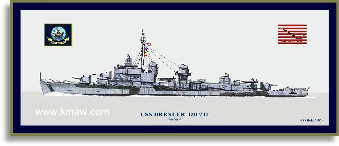 USS Drexler USS Drexler DD741 Print Destroyers AF PriorServicecom