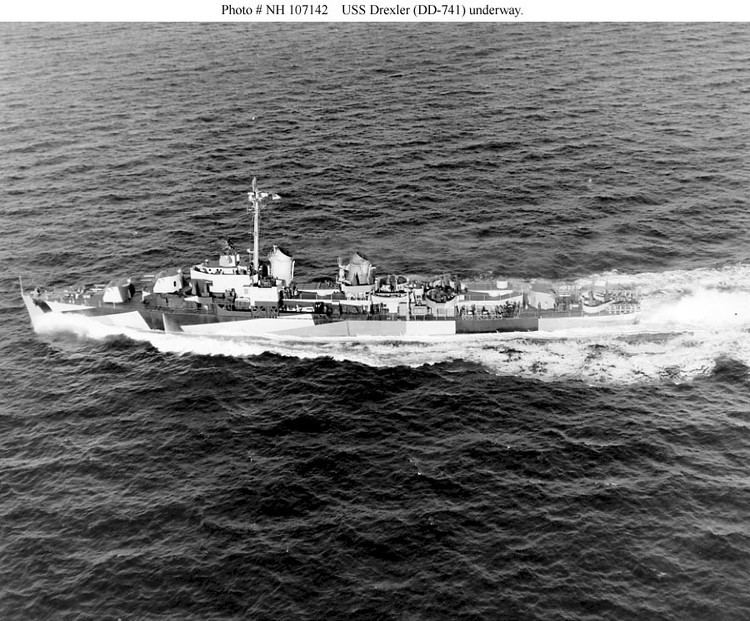 USS Drexler Destroyer Photo Index DD741 USS DREXLER