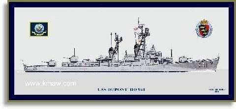 USS Du Pont (DD-941) USS Dupont DD941 Print Destroyers AF PriorServicecom
