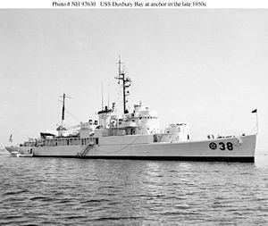 USS Duxbury Bay (AVP-38) httpsuploadwikimediaorgwikipediacommonsthu