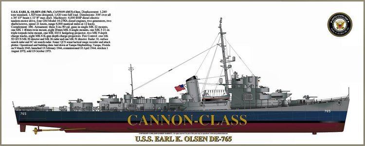 USS Earl K. Olsen (DE-765) wwwnavsourceorgarchives06images76506765nyajpg