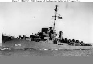USS England (DE-635) Naval Warfare USS England DE635