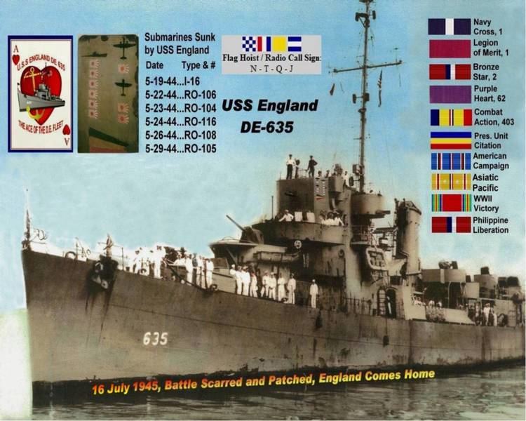 USS England (DE-635) Logo by
