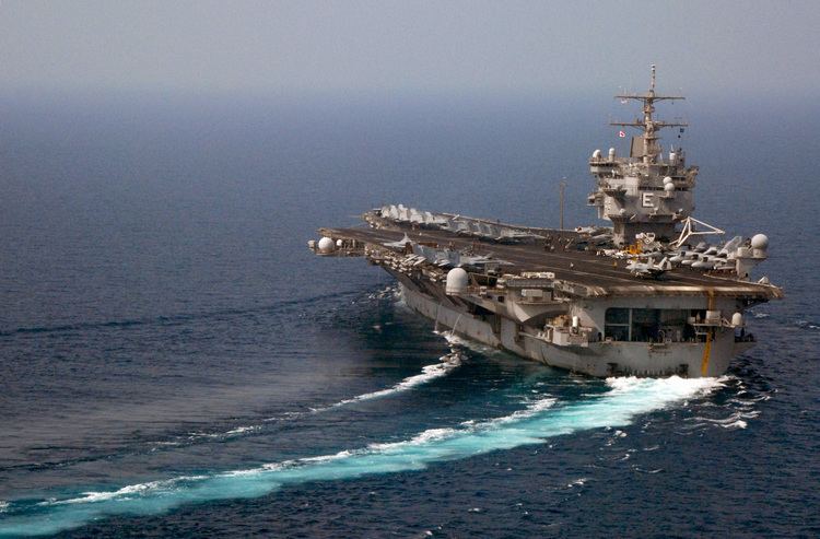 USS Enterprise (CVN-65) FileUS Navy 070909N9825N004 USS Enterprise CVN65 turns