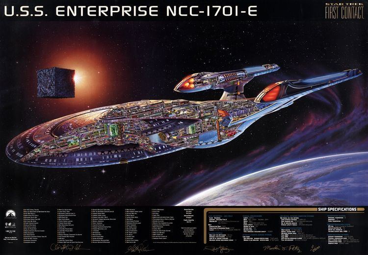 USS Enterprise (NCC-1701-E) Cutaway schematic of USS Enterprise NCC1701 E Star Trek