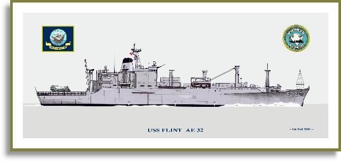 USS Flint (AE-32) USS Flint AE32 Print Other Ships AF PriorServicecom