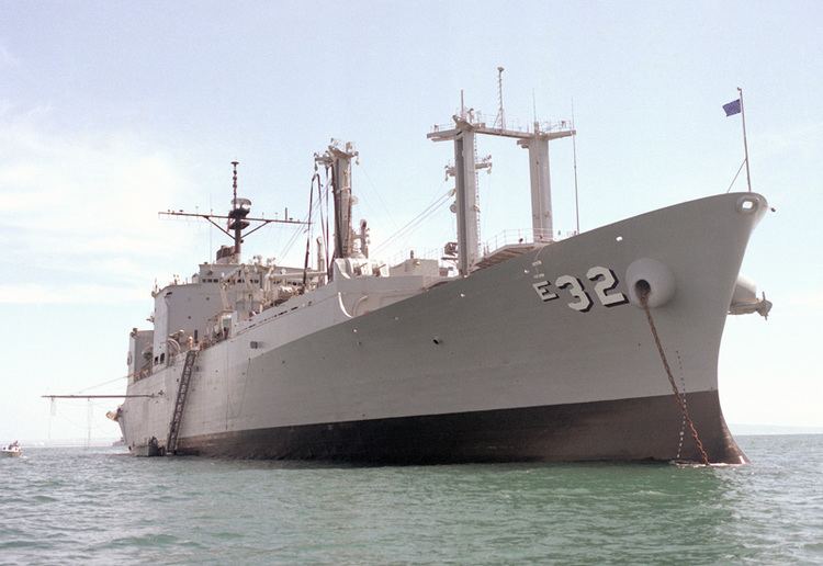 USS Flint (AE-32) USS Flint AR32 TAE32 Resupply Ship Cargo Vessel