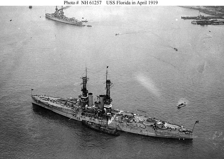 USS Florida (BB-30) USN ShipsUSS Florida BB30