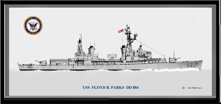 USS Floyd B. Parks USS Floyd B Parks DD 884 Print Destroyer Prints PriorServicecom