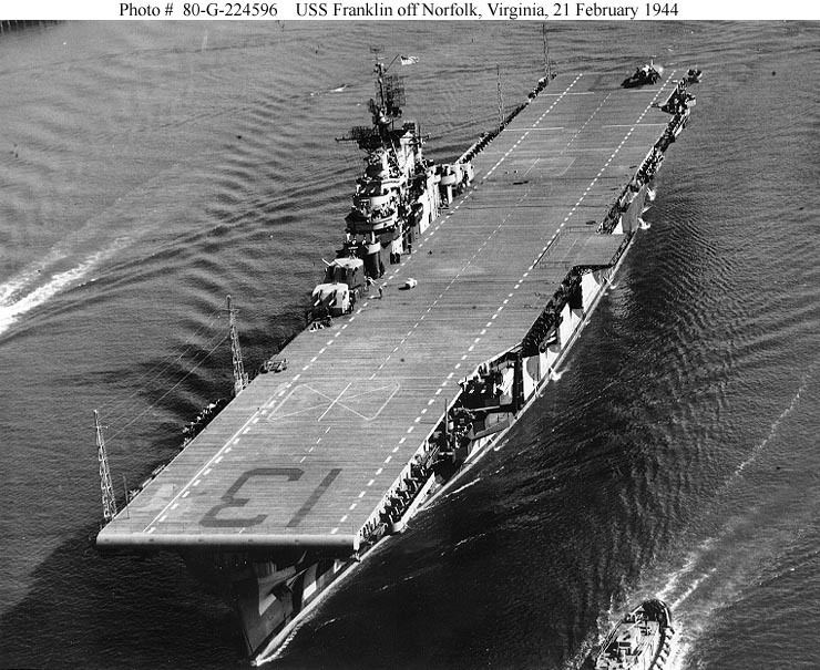 USS Franklin (CV-13) Aircraft Carrier Photo Index USS FRANKLIN CV13